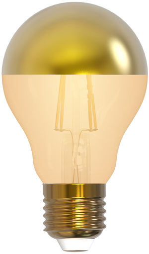 Girard Sudron 15651 - Standard A60 Filament LED "Golden Cap" 6W E27 2700K 750Lm Dim. amber glass
