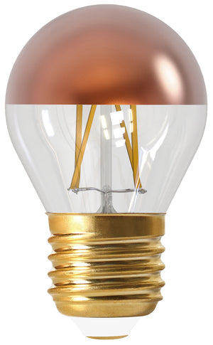 Girard Sudron 15657 - Golfball G45 Filament LED "Bronze Cap" 4W E27 2700K 350Lm Dim.