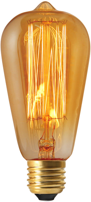 15991 - Edison Metal filament Vertical 40W E27 2000K 160Lm Amb.  The Lampco - The Lamp Company