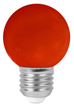 160136 - Golfball LED 1W E27 30Lm Red 330° Girard Sudron - The Lamp Company