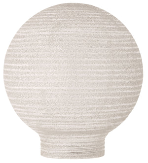18440 - Globe Glassware Socket Source D80 Screwbase 31,5mm Striated White  The Lampco - The Lamp Company