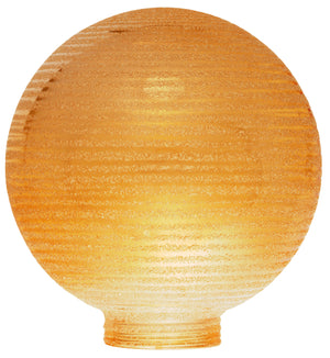 18453 - Globe Glassware Socket Source D100 Screwbase 31,5mm Striated Amber  The Lampco - The Lamp Company