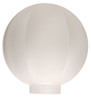 18459 - Globe Glassware D100 Screwbase 31,5mm Faceted White  The Lampco - The Lamp Company