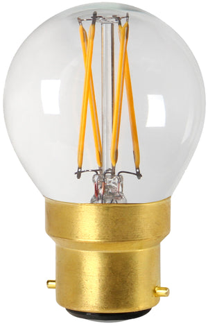 28658 - Golfball G45 Filament LED 4W B22 2700K 350Lm Dim. Cl. GS LED Filament The Lampco - The Lamp Company