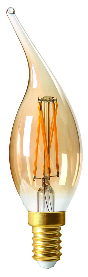 713178 - Candle CV4 Filament LED 4W E14 2700K 280Lm Dim. Amb. GS LED Filament The Lampco - The Lamp Company