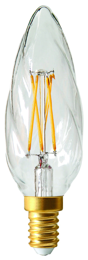 713199 - Candle F6 Filament LED 4W E14 320Lm 2700K Dim. Cl. GS LED Filament The Lampco - The Lamp Company