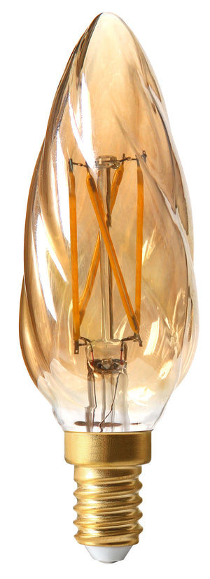 713201 - Candle F6 Filament LED 4W E14 2500K 280Lm Dim. Amb. GS LED Filament The Lampco - The Lamp Company