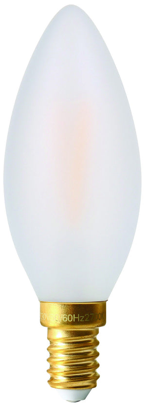 713504 - Candle C35 Filament LED 4W E14 2700K 300Lm Dim. Mat GS LED Filament The Lampco - The Lamp Company