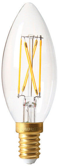713508 - Candle C35 Filament LED 4W E14 2700K 320Lm Dim. Cl. GS LED Filament The Lampco - The Lamp Company