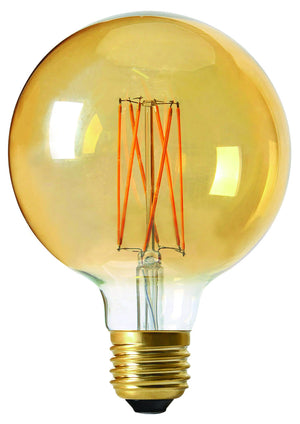 716600 - Globe G95 Filament LED 4W E27 2100K 260Lm Dim. Amb. LED Globe Light Bulbs The Lampco - The Lamp Company