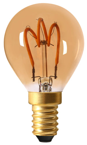 716606 - Golfball G45 Filament LED LOOPS 2W E14 2000K 90Lm Amb. GS LED Filament The Lampco - The Lamp Company