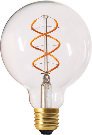 Girard Sudron 716619 - Globe G95 Filament LED TWISTED 5W E27 2200K 300Lm Cl.