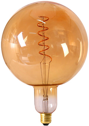 Girard Sudron 716627 - Globe G200 Filament LED TWISTED 6W E27 2000K 300Lm Dim. Amb.