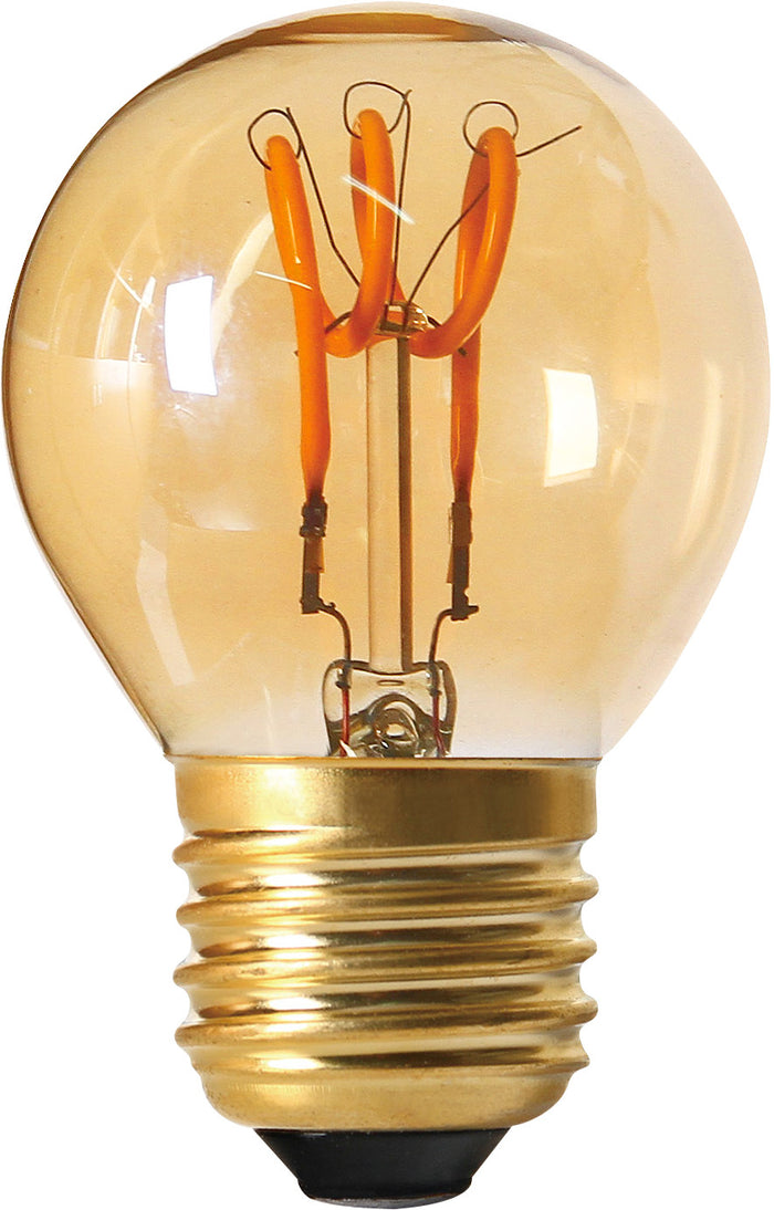 Girard Sudron 716630 - Golfball G45 Filament LED LOOPS 2W E27 2000K 90Lm Amb.
