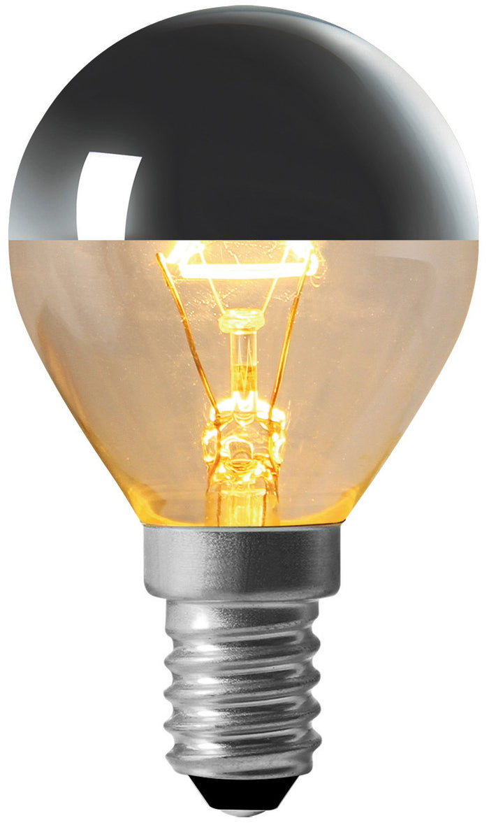 975610 - Golfball G45 Incan. "Silver cap" 40W E14 2750K