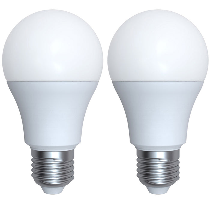 998632 - Ecowatts - Standard A60 (2pcs) LED 270° 11W E27 2700K 1050Lm Milky