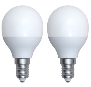 998645 - Ecowatts - Golfball G45 (2pcs) LED 270° 5.5W E14 2700K 470Lm Milky EcoWatts LED 270° The Lampco - The Lamp Company