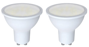 998647 - Ecowatts - Spot (2pcs) LED 5W GU10 3000K 400Lm 100° Milky EcoWatts LED 270° The Lampco - The Lamp Company