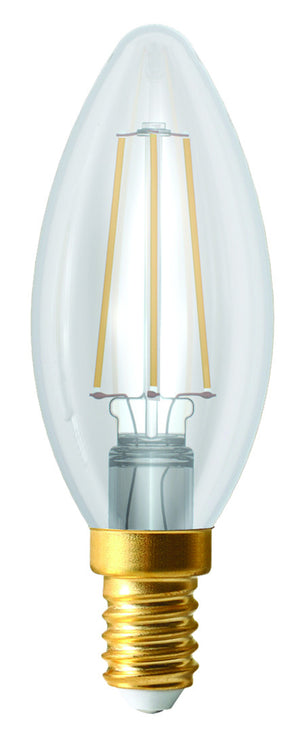 998658 - Ecowatts - Candle C35 Filament LED 4W E14 2700K 420Lm Cl. EcoWatts LED Filament The Lampco - The Lamp Company