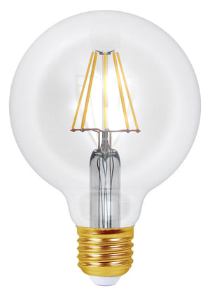 998671 - Ecowatts - Globe G95 Filament LED 8W E27 4000K 1055Lm Cl. LED Globe Light Bulbs The Lampco - The Lamp Company