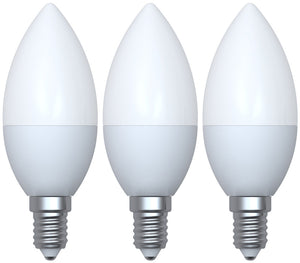 998673 - Ecowatts - Candle C35 (3pcs) LED 270° 5W E14 2700K 400Lm Milky EcoWatts LED 270° The Lampco - The Lamp Company