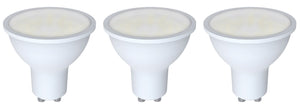 998676 - Ecowatts - Spot GU10 (3pcs) LED W 3000K 400Lm 100° Milky EcoWatts LED 270° The Lampco - The Lamp Company