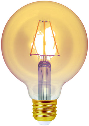 998682 - Ecowatts - Globe G95 Filament LED 4W E27 2200K 320Lm Dim. Amb. LED Globe Light Bulbs The Lampco - The Lamp Company