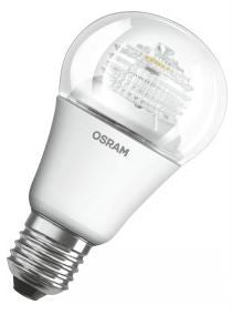 936856 - OSRAM LED GLS 240v 8=60w 2700K WarmWhite E27 CLEAR NON DIMMABLE
