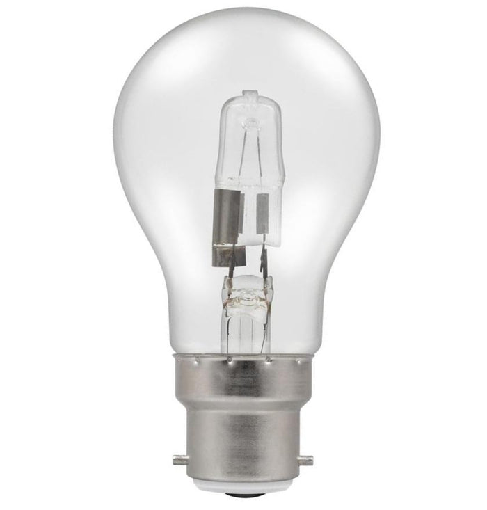 Casell GL28BC-H-CA - GLS 28w B22d/BC 240v Energy Saving Halogen Bulb. 55mm. Replaces 40w Bulb