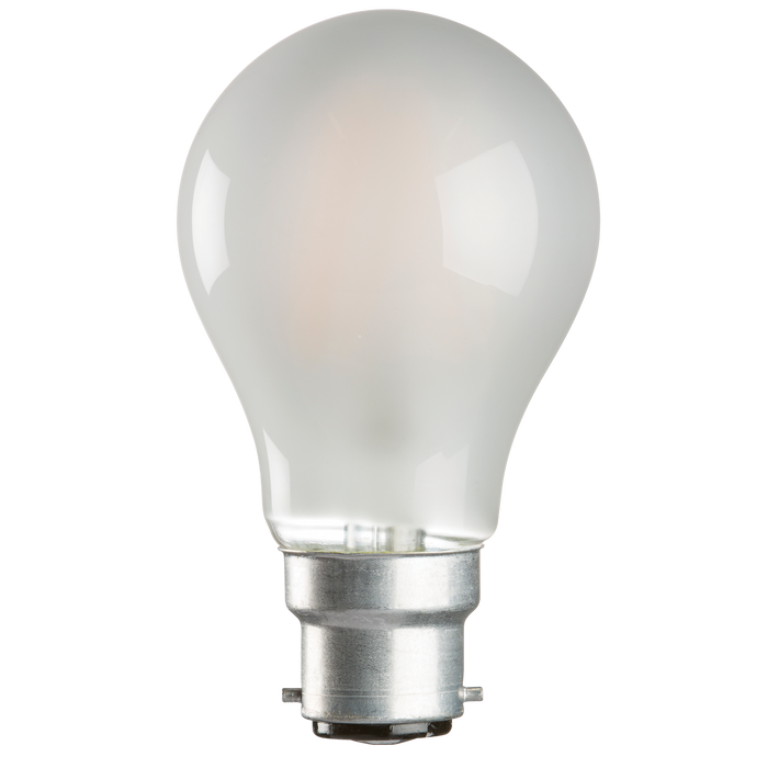 Casell Filament LED A60 GLS Pearl 240v 8w B22d 750lm 2700°k Dimmable - 0635635589202
