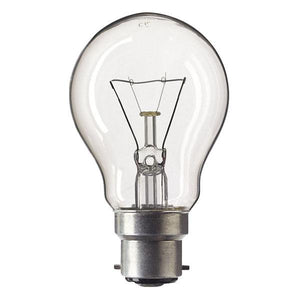 GLS 60W Light Bulb BC / B22 - Clear - 24V