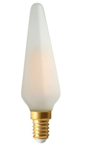 713403 - Girard Sudron 4W Dimmable E12 LED Filament Pyramid Candle Matt Bulb Very Warm White