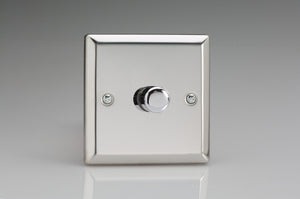 Varilight KCP221 - 1-Gang 2-Way Push-On/Off Rotary LED Dimmer 1 x 15-220W (max 26 LEDs)