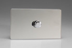 Varilight TDCDR1001S - 1-Gang 1-Way Rotary Dimmer 1 x 200-1000W (Twin Plate)