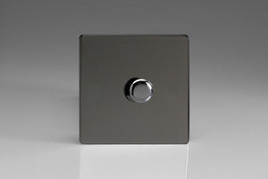 Varilight HDI3S - 1-Gang 2-Way Push-On/Off Rotary Dimmer 1 x 60-400W