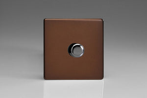 Varilight IDMP701S - 1-Gang 2-Way Push-On/Off Rotary Dimmer 1 x 60-700W