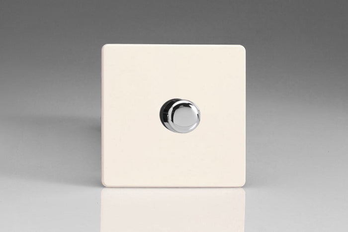 Varilight JDYP401S.PD - 1-Gang 2-Way Push-On/Off Rotary LED Dimmer 1 x 0-120W (1-10 LEDs)