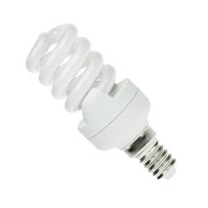 PLSP8SES-82-PH - 240v 8w E14 Col:82 T3 Spiral *TORNADO* Energy Saving Light Bulbs Philips - The Lamp Company
