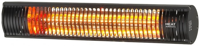 Shadow Patio Heater in Black - Heat Outdoors IP65 2KW