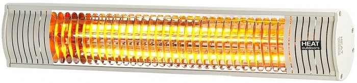 Shadow Patio Heater in White - Heat Outdoors IP65 2KW