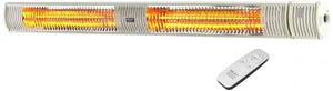 Shadow Patio Heater with Remote Control in White - Heat Outdoors IP65 3KW Heaters heat outdoors - The Lamp Company