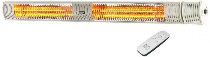 Shadow Patio Heater with Remote Control in White - Heat Outdoors IP65 3KW