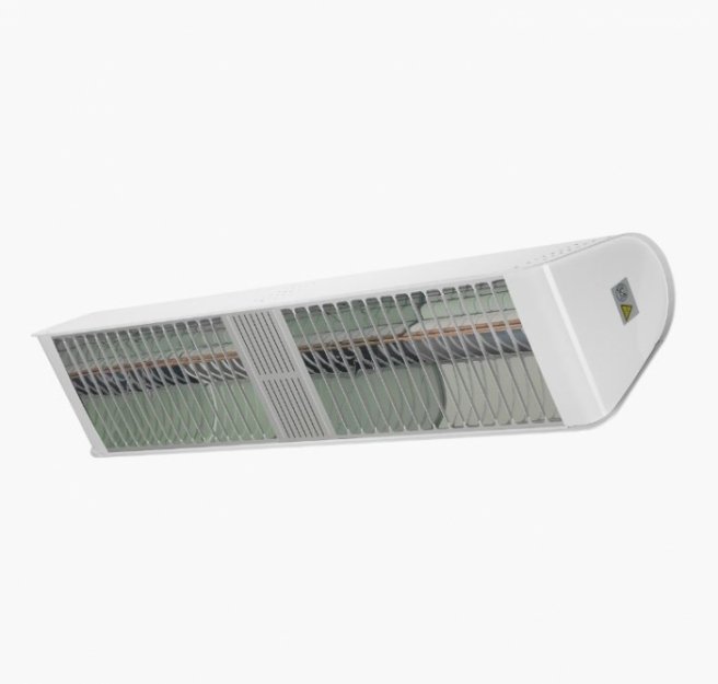 Shadow Fatboy Double Patio Heater in White - Heat Outdoors IP65 4.8KW