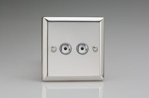 Varilight IJCI102 - 2-Gang 1-Way Remote/Touch Control Master LED Dimmer 2 x 0-100W (1-10 LEDs)