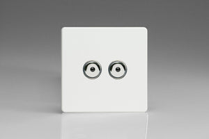 Varilight IJDQI102S - 2-Gang 1-Way Remote/Touch Control Master LED Dimmer 2 x 0-100W (1-10 LEDs)