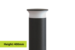 Integral ILBDA001-400 - OUTDOOR BOLLARD IK08 400MM IP65 420LM 9W 3000K DARK GREY