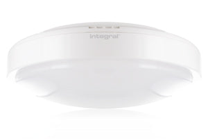 Integral ILBHA002 - TOUGH SHELL BULKHEAD 300MM DIA IP44 1350LM 18W 4000K IK09 200 BEAM NON-DIMM 75LM/W