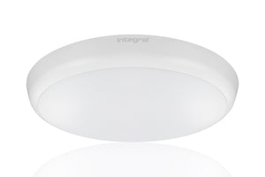 Integral ILBHC005 - SLIMLINE CEILING/WALL LIGHT 250MM DIA IP54 1056LM 12W 4000K IK10 120 BEAM NON-DIMM WHITE 88LM/W