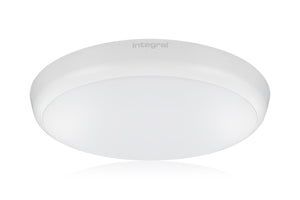 Integral ILBHC013 - SLIMLINE CEILING/WALL LIGHT EMERGENCY 3HR AND MICROWAVE SENSOR 300MM DIA IP54 1584LM 18W 4000K IK10 120 BEAM NON-DIMM WHITE 88LM/W
