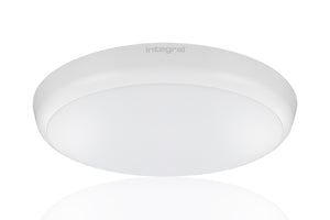 Integral ILBHC016 - SLIMLINE CEILING/WALL LIGHT MICROWAVE SENSOR DIM TO 10% 250MM DIA IP54 1056LM 12W 4000K IK10 120 BEAM NON-DIMM WHITE 88LM/W